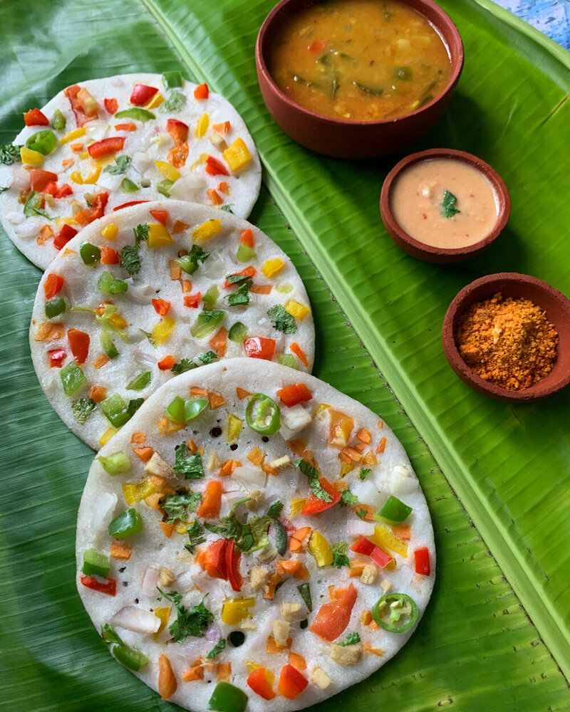 Vegetable Uttapam